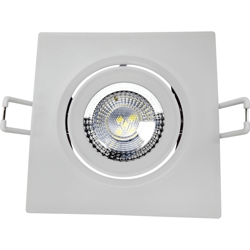 Luminária Spot Embutir Quadrado MR16 5W/6W - Branco Quente Casa do Eletricista
