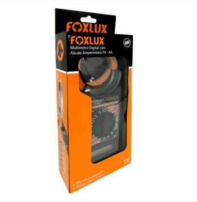 Multimetro Digital com Alicate Amperimetro  FX-AA - FoxLux