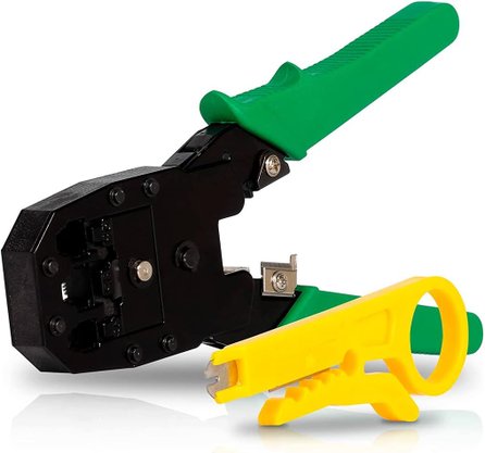 Alicate Crimpador RJ11 RJ12 RJ45 - 3 EM 1