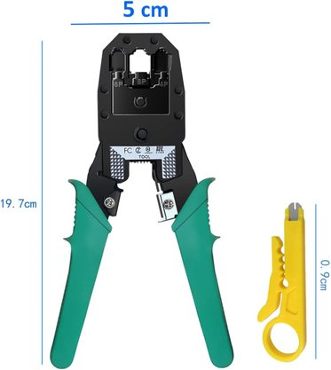 Alicate Crimpador RJ11 RJ12 RJ45 - 3 EM 1