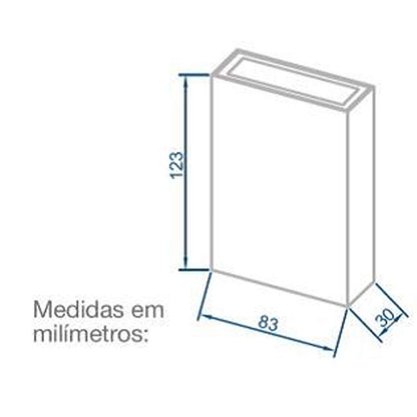 Arandela Mince de Sobrepor 3000K LED 4W - Germany