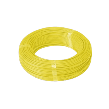 Cabo Flexivel 750V 1,5mm² Antichama - Amarelo - Corfio - Rolo 100m
