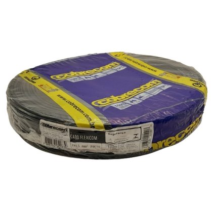 Cabo Flexivel 750V 1,5mm² Antichama - Preto - Cobrecom - Rolo 100m