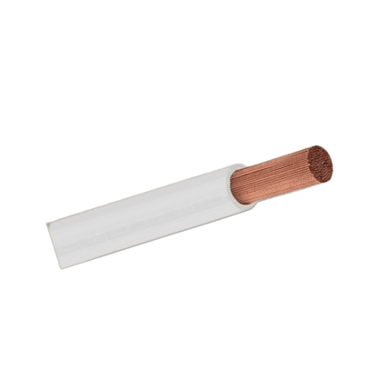 Cabo Flexivel 750V 10mm² Antichama - Branco - Cobrecom - Rolo 100m