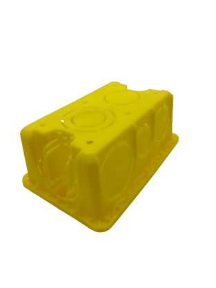 Caixa De Luz 4x2 Amarela Retangular Tramontina