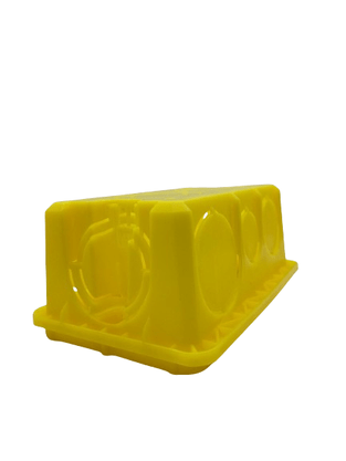 Caixa De Luz 4x2 Amarela Retangular Tramontina