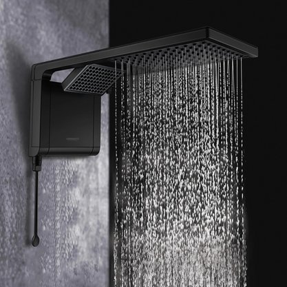 Chuveiro Ducha Acqua Duo Ultra Preto Fosco 7800W 220V Lorenzetti
