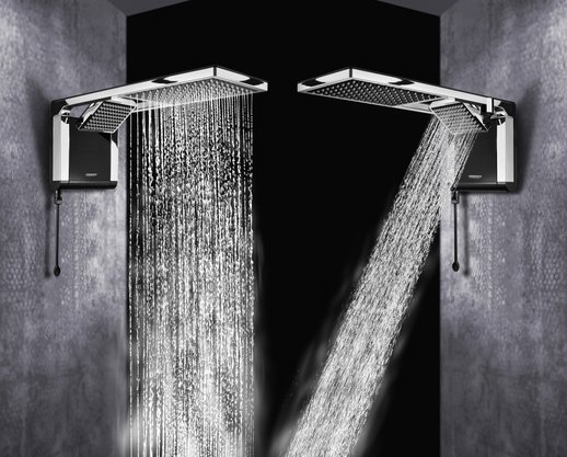Chuveiro Ducha Acqua Duo Ultra Preto/Cromo 7800W 220V Lorenzetti
