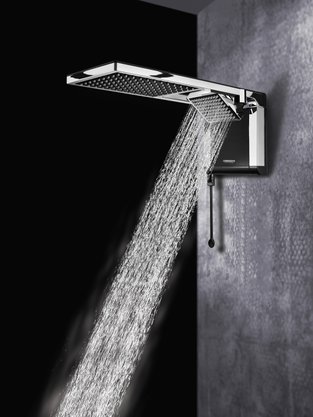 Chuveiro Ducha Acqua Duo Ultra Preto/Cromo 7800W 220V Lorenzetti