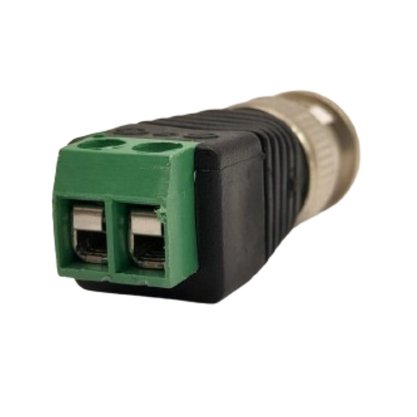 Conector Plug BNC Macho com Borne para CFTV - Unitário
