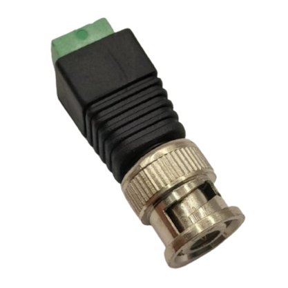 Conector Plug BNC Macho com Borne para CFTV - Unitário