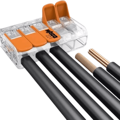 Conector WAGO Legítimo 221-615 - 5 Pólos - Até 6mm²
