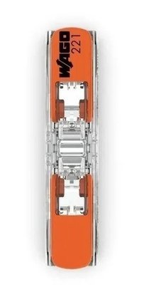 Conector WAGO Legítimo Inline 221-2411 - 2 Pólos Até 4mm
