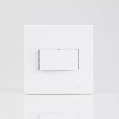 Conjunto Tecla Paralela Sobrepor Branco - Sleek - Margirius