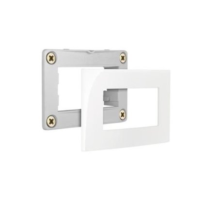 Conjunto Tomada Para Móvel 10A (2P+T) Branco - Sleek - Margirius