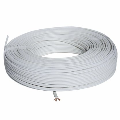 Cordão Fio Paralelo 2X1,00mm² Branco - Cobrecom - Rolo 100m