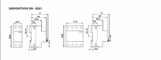 Disjuntor DIN Bipolar 127/220V 50A - Curva C - Siemens