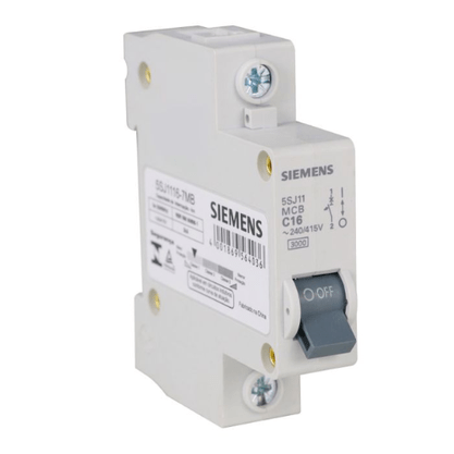 Disjuntor DIN Mono 127/220V 16A - Curva C - Siemens