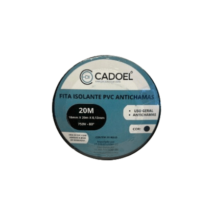 Fita Isolante Cadoel 18mm X 20M - 10 Unidades