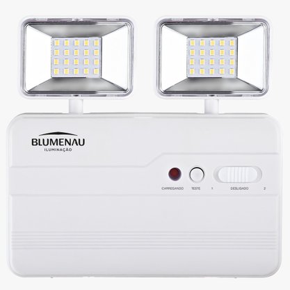 Bloco Autônomo de Emergência LED 1200L 5w 2 Faróis
