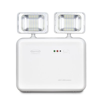 Kit Iluminação de Emergência LED 2200 Lumens 2 Faróis - Segurimax - 4 Unidades