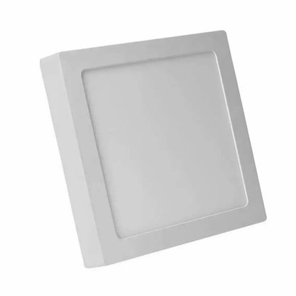 Kit Luminária Led Plafon Sobrepor 300X300 24W 6500K - Branco Frio - 10 unidades