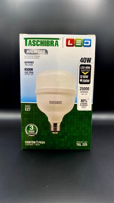 Lampada Bulbo Led 40W Taschibra 6500K - E27 - Branco Frio - Bivolt