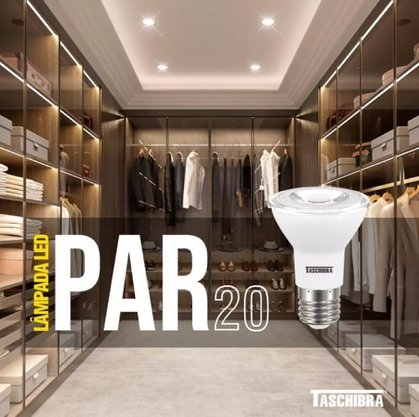 Lâmpada Led PAR20 7W 2700K Taschibra