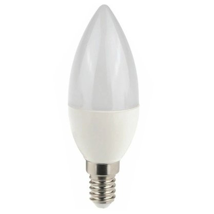 Lampada Led Vela Leitosa 3W 3000K E14 - Branco Quente - Com adaptador E27