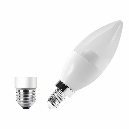 Lampada Led Vela Leitosa 3W 3000K E14 - Branco Quente
