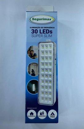 Luminária 30 Led Slim - Segurimax
