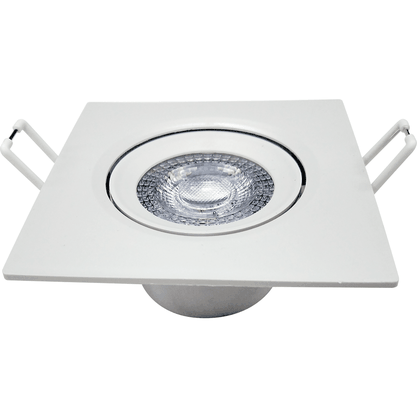 Luminária Led Spot de Embutir Quadrado MR11 3W 3000K - Branco Quente