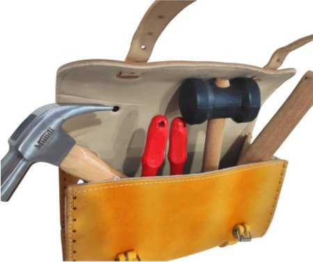 Maleta Ferramentas em Couro - 36X14X20 - Braço Forte