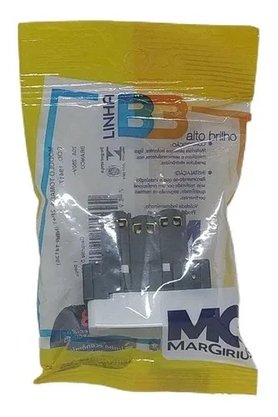 Módulo Tomada 20A Branco (2P+T) - Linha B3 - Bilvolt - Margirius
