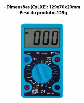 Multimetro Digital ET-1000 - Minipa