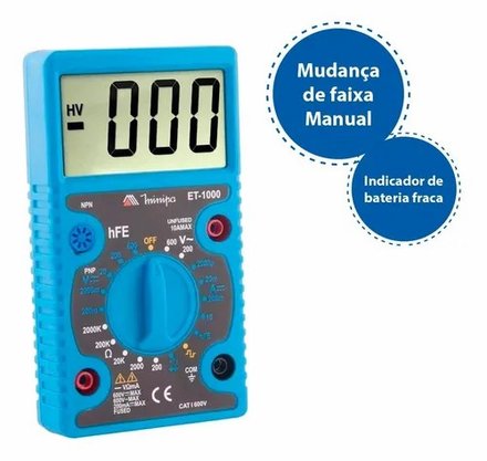 Multimetro Digital ET-1000 - Minipa