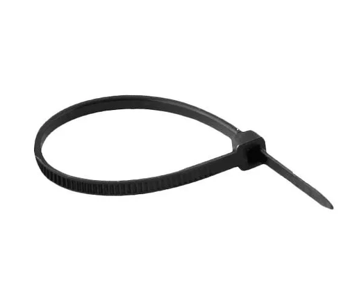 Pacote C/ 100 Abraçadeiras De Nylon 200 x 2,5mm Preta