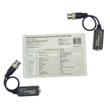 Par de Video Balun Passivo - Segurimax