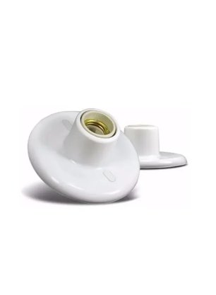 Plafon Plafonier Com Soquete Porcelana E27 - Branco