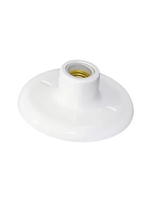 Plafon Plafonier Com Soquete Porcelana E27 - Branco