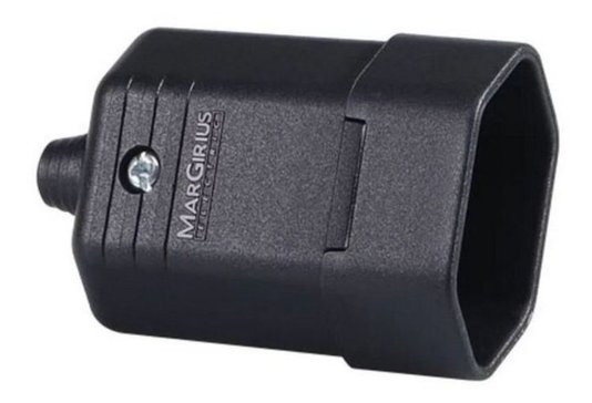 Plugue Fêmea 2P 10A - Preto - Margirius