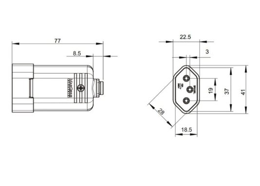 Plugue Fêmea Bipolar 2P+T 10A - Branco - Margirius