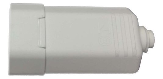 Plugue Fêmea Bipolar 2P+T 10A - Branco - Margirius