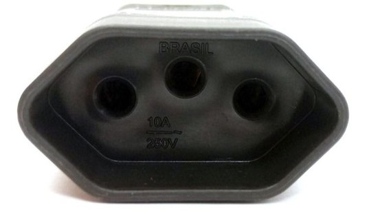 Plugue Fêmea Bipolar 2P+T 10A - Preto - Margirius