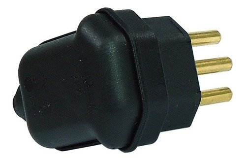Plugue Pino Prensa Cabo Macho 90° 2P+T 20A - Preto - Margirius