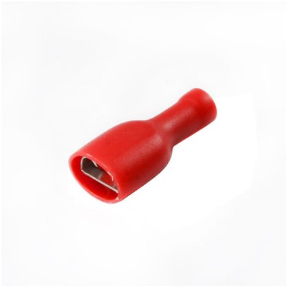 Terminal Isolado Fêmea Para Cabo 1,5mm² - Vermelho - 100 Unidades