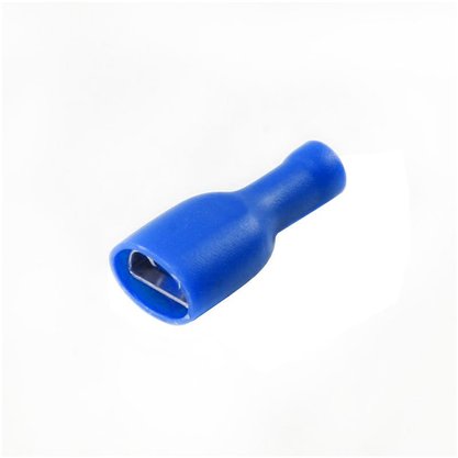 Terminal Isolado Fêmea Para Cabo 2,5mm² - Azul - 100 Unidades
