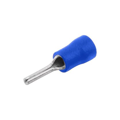 Terminal Pré-Isolado Pino Agulha Para Cabo 2,5mm² - Azul - 100 Unidades
