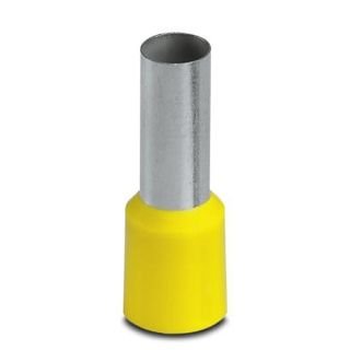 Terminal Tubular Ilhós 25,0mm² - Amarelo - 100 Unidades