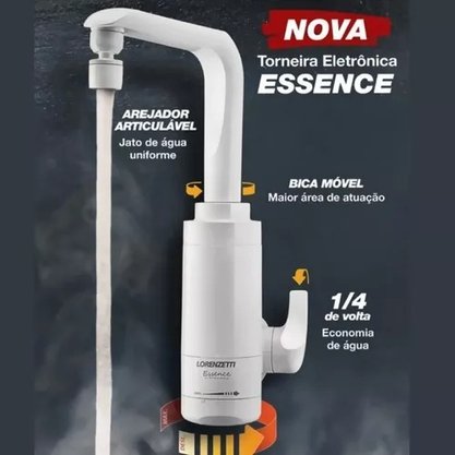 Torneira Elétrica Essense Parede 5500W 220V Branca